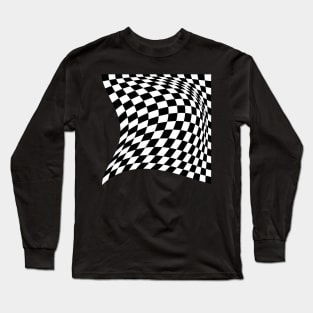 Warped chessboard 16x16 Long Sleeve T-Shirt